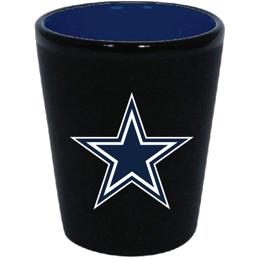 The Memory Company NFL Matte Shot Glass Dallas Cowboys, Team Color, 2oz
