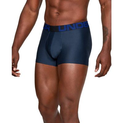 Under Armour Mens Tech 3-inch Boxerjock 1-Pack, Academy Blue (408)/Royal, X-Small
