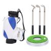 LZKW Desktop Office Golf Pens with Bag, Golf Bag Pen Holder, Souvenir Set for Fathers Fans Men Golfer(Blue and White) view 2