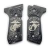 Custom Metal Grips 92/96 Series Pistols 92F, 92FS, M9, 96 Black Nickel Plated view 1