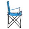 Long & Bright Small Camp Chair Portable Folding Outdoor Metal Pipe Chair for Relaxation Heavy Duty Support 230 LBS (Blue) view 3