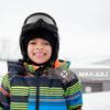MAXJULI Kids Ski Goggles - Helmet Compatible Snow Goggles for Baby &Toddler with 100% UV Protection Age 0-4 (Black/Grey) view 2