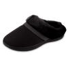 Isotoner Women's Indoor/Outdoor Slip-on Microsuede Mallory Clog Slippers with Memory Foam Comfort, Black, 8.5-9 view 1