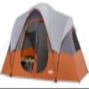 UNP Camping Tent 10-Person-Family Tents, Big, Easy Up, 5 Large Mesh Windows, Double Layer, 2 Room, Waterproof, Weather Resistant, 18ft x 9ft x78in (Orange) view 1