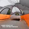 UNP Camping Tent 10-Person-Family Tents, Big, Easy Up, 5 Large Mesh Windows, Double Layer, 2 Room, Waterproof, Weather Resistant, 18ft x 9ft x78in (Orange) view 3