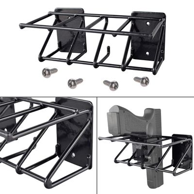 Adoreal 4 Slots Gun Rack Wall Mount, Pistol Rack Fits Most Size Pistols, Gun Wall Mount for Glock 19, 17, 42, 43, P238, Ruger LCP, Sig Sauer, 1911
