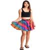 Orient Trail Women's Hippie Bohemian Boho Tie Dye Skater Mini Skirt Small Pink view 1