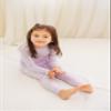 VAENAIT BABY Kids Long Sleeve Modal Sleepwear Pajamas 2pcs Set Modal Lavender JM view 2