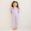 VAENAIT BABY Kids Long Sleeve Modal Sleepwear Pajamas 2pcs Set Modal Lavender JM view 3