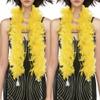 Handy Lidy Pack of 2 Chandelle Boa 25g 47inch Feather Boa Women Turkey Party Dress Up Costume Accessory-Yellow view 1