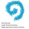 Handy Lidy Pack of 2 Chandelle Boa 25g 47inch Feather Boa Women Turkey Party Dress Up Costume Accessory-Turquoise view 4