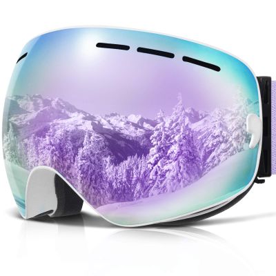COPOZZ Ski Goggles, OTG Snowboard Goggles Anti Fog UV Protection Lens, Polarized for Options