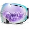 COPOZZ Ski Goggles, OTG Snowboard Goggles Anti Fog UV Protection Lens, Polarized for Options view 1