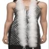 72" Long Fluffy Marabou Feather Boa for Women DIY Craft Home Decor 22g-White view 1