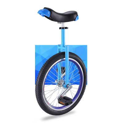 QWEASDF Professional 16", 18", 20", Unicycle, One Wheel Bike, Leakproof Butyl Tire Wheel Cycling Outdoor Sports Fitness Exercise Health,Blue,18"