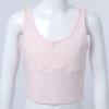 Hansber Women's Kids Girls Camisole Scoop Neck Undershirts Cotton Soft Tank Tops Sleeveless Shirts Pink 5-6 view 3