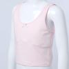 Hansber Women's Kids Girls Camisole Scoop Neck Undershirts Cotton Soft Tank Tops Sleeveless Shirts Pink 5-6 view 4