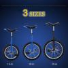 QWEASDF Classic 16", 18", 20", Unicycle, One Wheel Bike, Cycling Outdoor Sports Fitness Exercise with Skidproof tire,Yellow,18" view 2