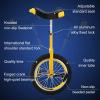 QWEASDF Classic 16", 18", 20", Unicycle, One Wheel Bike, Cycling Outdoor Sports Fitness Exercise with Skidproof tire,Yellow,18" view 3