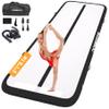 Air Gymnastics Track Tumbling Mat Inflatable 10ft 13ft 16ft 20ft Yoga Training Mat 4 In Thickness for Home/Training/Cheerleading/Yoga/Water Fun (Black,5m) view 1