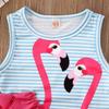 Newborn Baby Girl Pink Unicorn Swimwear Sleeveless Ruffle One Piece Swimsuit Holiday Beachwear (Pink, 6-12 Months) view 4