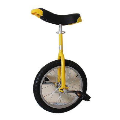 QWEASDF Unicycle Leakproof Butyl Tire Wheel Cycling Outdoor Sports Fitness Exercise, Wheel Unicycle with Alloy Rim,16", 18", 20" Three Size Options,Yellow,20
