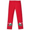 Girls Outfit Set Cotton Dress Leggings Santa Hat Size 5 view 3