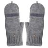Women Girls Gloves Half Finger Texting Warm Snow Smartphone Mittens Gloves (Grey1) view 4