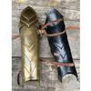 ANTIQUECOLLECTION Illumine Greaves - Brass Medieval Leg Arm Guard view 3