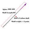 Pinals Archery Hunting 30 inch 400 Spine Arrows for Compound Bows Recurve Longbow Targets Carbon Shafts 12PCS(Purple 400) view 2