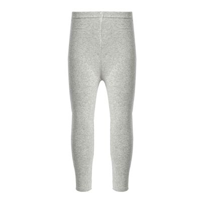 dPois Big Girls' Letters Printed Gym Yoga Pants Sports Dance Stretchy Leggings Tights Basic Activewear Light Grey (Side Striped) 8