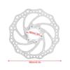 160mm Disc Brake Rotor with 6 Bolts,Stainless Steel Bicycle Rotors for Road Bike, Mountain Bike, MTB, BMX view 4