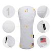 Golf Head Covers (3PCS) Driver Fairway #3 Hybrid USA Flag for Club Men Women (White) view 3