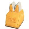 Protektor Custom Super Slick Silver Bunny Ear Rear Shooting Rest Bag with Heavy Bottom Leather Tan Filled view 1