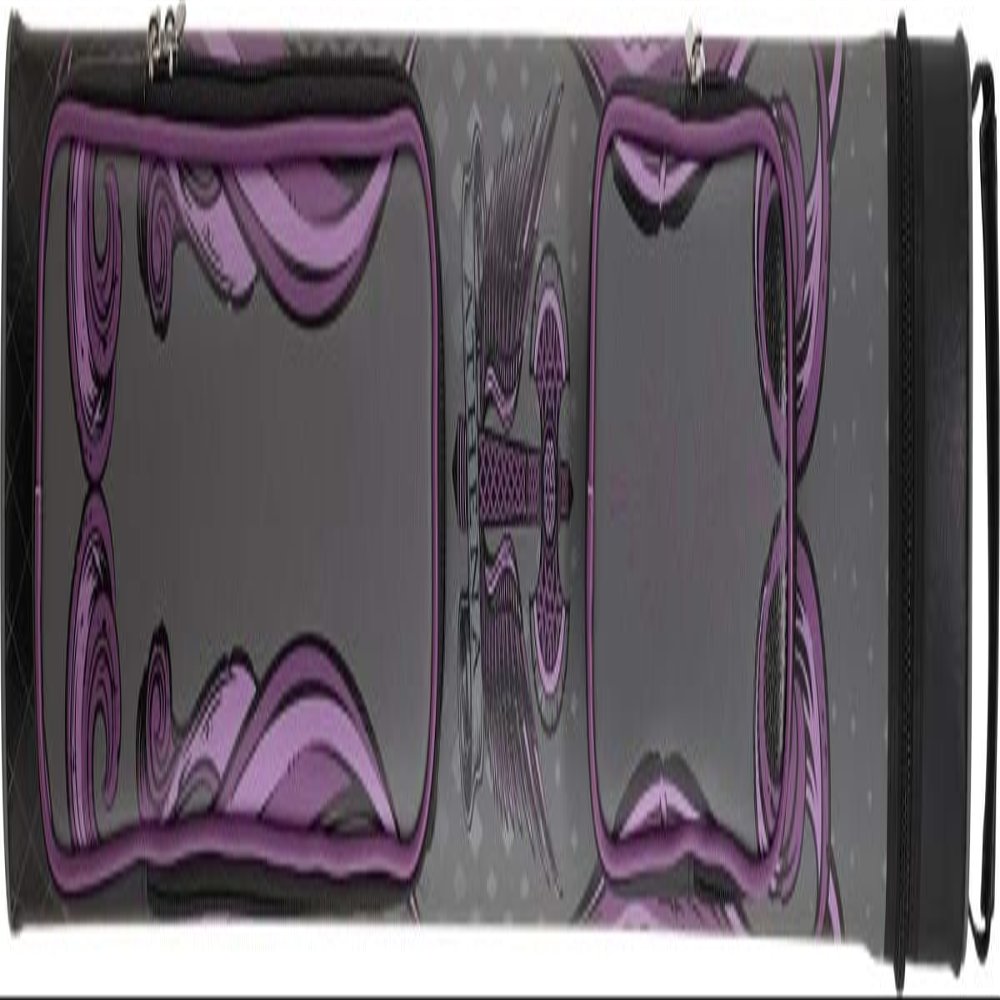 Athena Cases ATHC13 2 Butts & 2 Shafts Athena Battle Axe Hard Case - Grey, Black & Purple