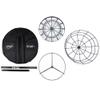 MVP Disc Sports Black Hole Pro HD 24-Chain Portable Disc Golf Basket with Transit Bag view 2