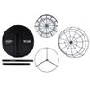 MVP Disc Sports Black Hole Lite 24-Chain Disc Golf Basket with Transit Bag view 2