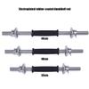 ZHLL 1 Pair 1 Inch Standard Diameter Adjustable Threaded Dumbbell Handles with Double Safety nut (Rubber Grip, 14) view 4