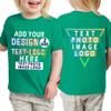 Custom T-Shirt Add Your Text Design Image Photo Two Sided Toddler Girl Boy Personalized Shirt Kelly view 2