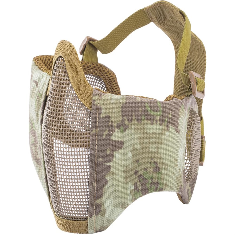 Evike Airsoft - Matrix Carbon Striker Mesh Face Pro w/Integrated Mesh Ear Protection (Color: Arid)
