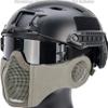 Evike Airsoft - Matrix Carbon Striker Mesh Face Pro w/Integrated Mesh Ear Protection (Color: Grey) view 1