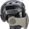 Evike Airsoft - Matrix Carbon Striker Mesh Face Pro w/Integrated Mesh Ear Protection (Color: Grey) view 3