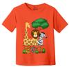 Custom T-Shirt Add Your Text Design Image Photo Two Sided Toddler Girl Boy Personalized Shirt Orange view 3