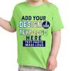 Custom T-Shirt Add Your Text Design Image Photo Two Sided Toddler Girl Boy Personalized Shirt view 1