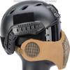 Evike Airsoft - Matrix Carbon Striker Mesh Face Pro w/Integrated Mesh Ear Protection (Color: Tan) view 3