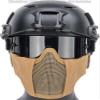 Evike Airsoft - Matrix Carbon Striker Mesh Face Pro w/Integrated Mesh Ear Protection (Color: Tan) view 4