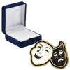 Crown Awards Drama Enamel Pins, Drama Enamel Pin with Blue Velvet Presentation Case, 10 Pack, Prime view 1