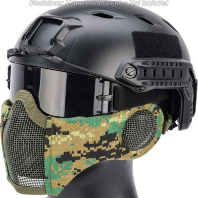 Evike Airsoft - Matrix Carbon Striker Mesh Face Pro w/Integrated Mesh Ear Protection (Color: AOR2)
