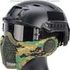 Evike Airsoft - Matrix Carbon Striker Mesh Face Pro w/Integrated Mesh Ear Protection (Color: AOR2) view 1