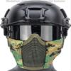 Evike Airsoft - Matrix Carbon Striker Mesh Face Pro w/Integrated Mesh Ear Protection (Color: AOR2) view 4